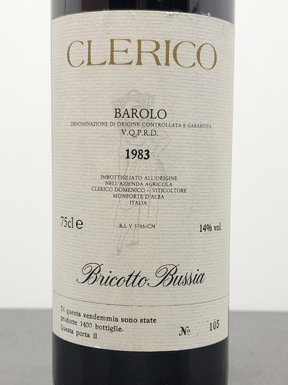 Barolo Domenico Clerico 1983 Bricotto Bussia Monforte D'alba bott.75 cl 14%