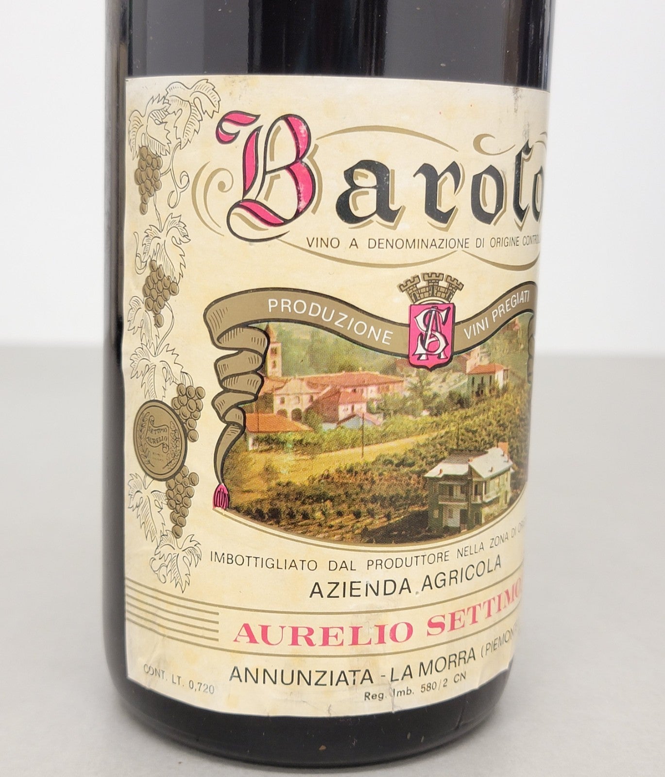 Barolo Aurelio Settimo 1970 Anuziata La Morra bott. 72 cl 13,5%