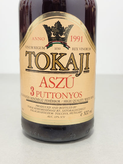 Tokaji Aszu Kereskedohaz 1991, 3 Puttonyos bott. 50 cl 13%
