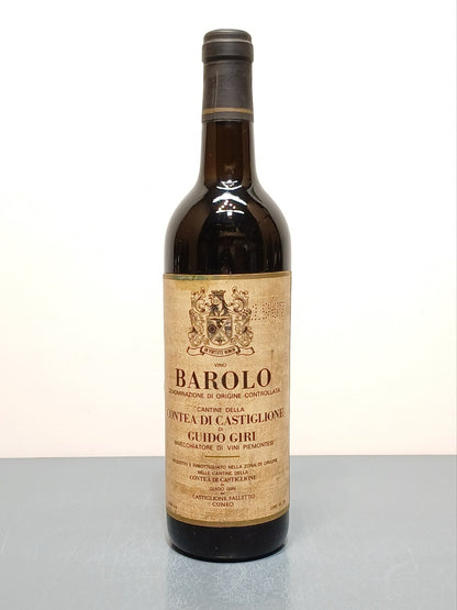 Barolo Guido Giri 1967 Castiglione Falletto bott.72 cl 13.8%