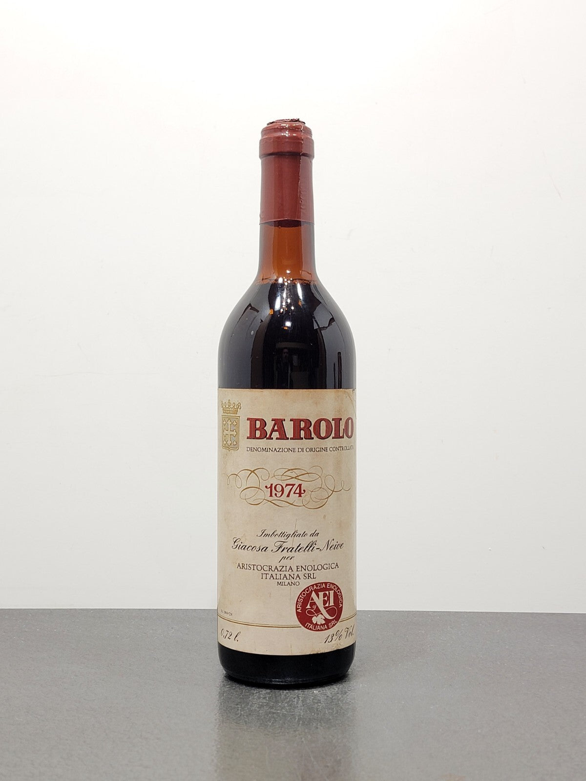 Barolo Fratelli Giacosa 1974 Neive bott. 72 cl 13%