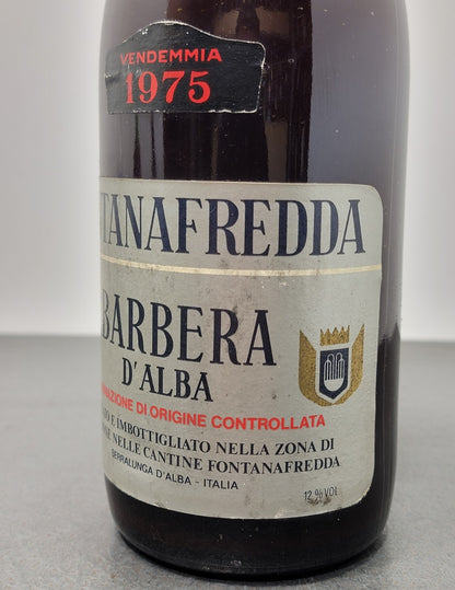 Barbera Fontanafredda 1975 Serralunga D'alba bott.75 cl 12%