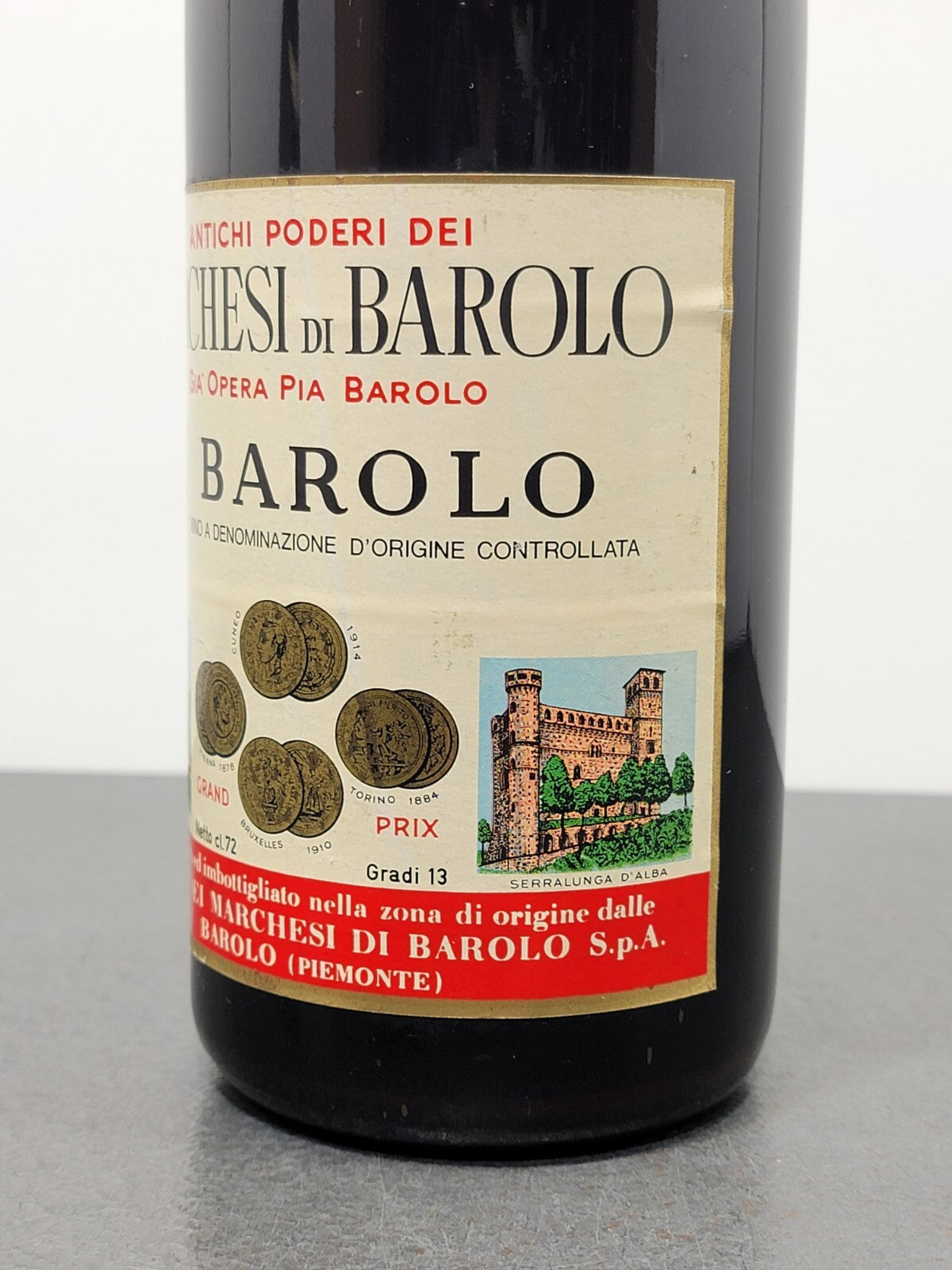 Barolo Marchesi 1970 bott.72 cl 13%