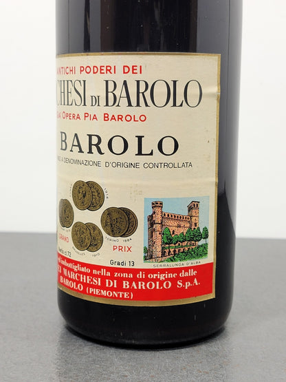 Barolo Marchesi 1970 bott.72 cl 13%