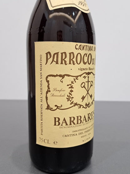 Barbaresco Parroco Neive 1978 Riserva Speciale Vigneto Basarin bott. 75 cl