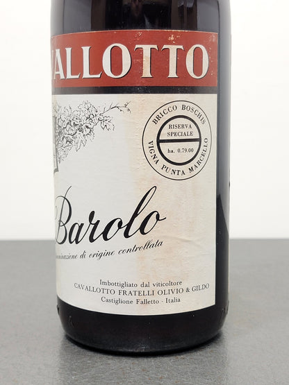 Barolo Cavallotto Bricco Boschis Riserva  Speciale 1976 bott..75 cl 14%