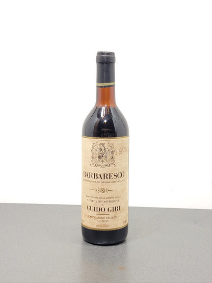 Barbaresco Guido Giri 1974 Castiglione Falletto bott. 72 cl