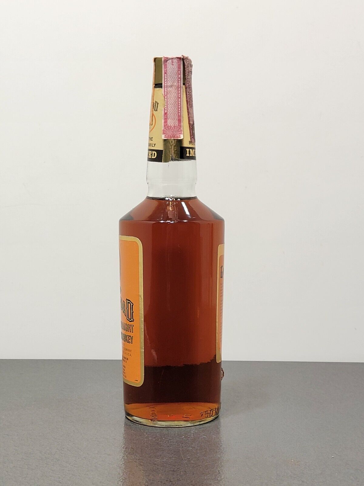 Whisky Old Grand Dad Kentucky Straight Bourbon 1970s bott.75 cl 40%