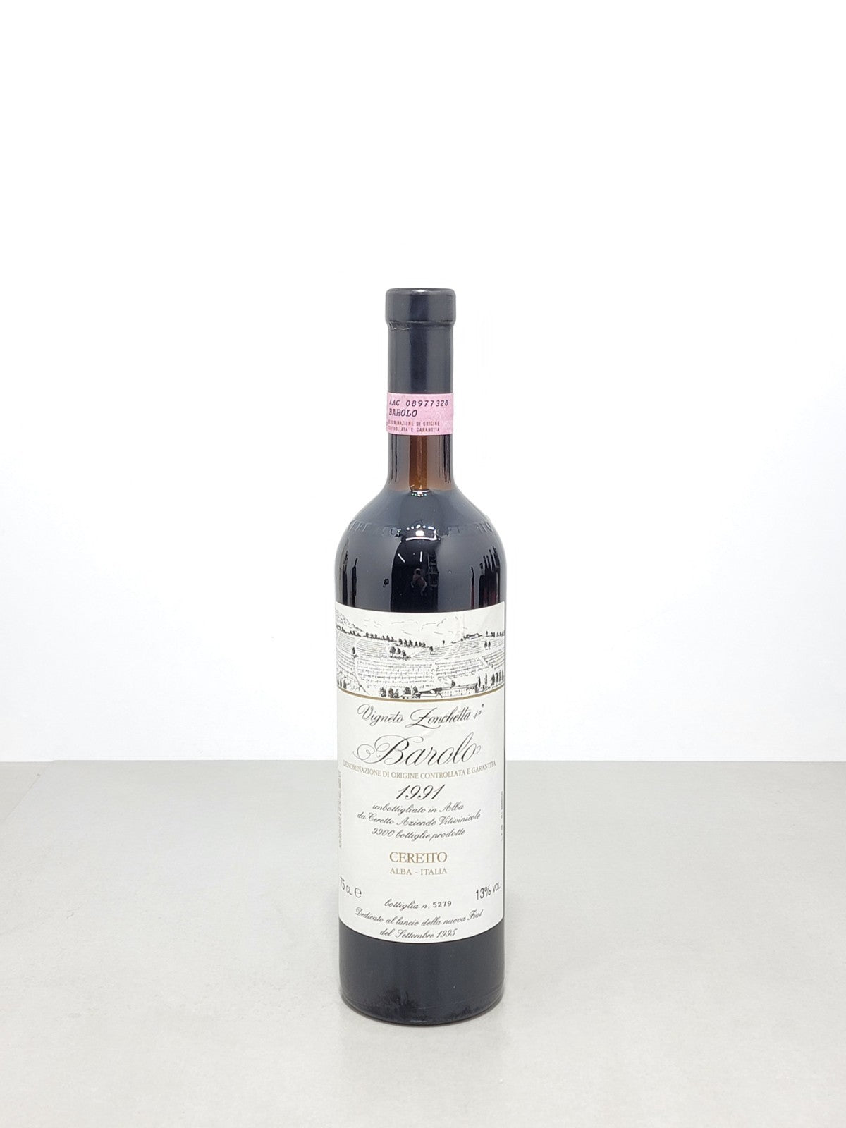 Barolo Ceretto Vigneto Zonchetta 1991 bott.75cl 13%