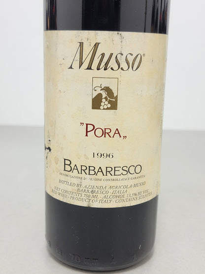 Barbaresco Musso Pora 1996 bott. 75 cl 13.5%