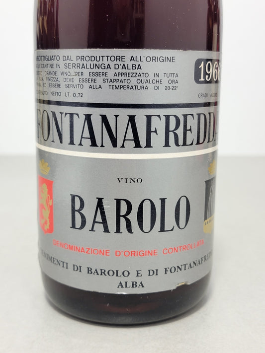 Barolo Fontanafredda 1966 Serralunga D'Alba bott.72 cl 13%