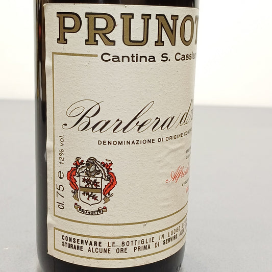 Barbera 1983 Alfredo Prunotto bott. 75 cl 12%