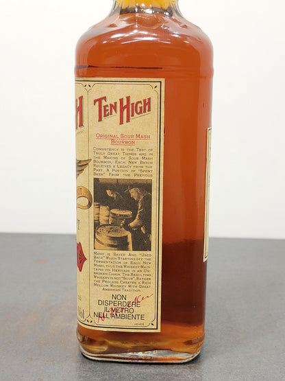 Whisky Ten High Kentucky Straight Bourbon Whisky 1990s bott.70 cl 40%