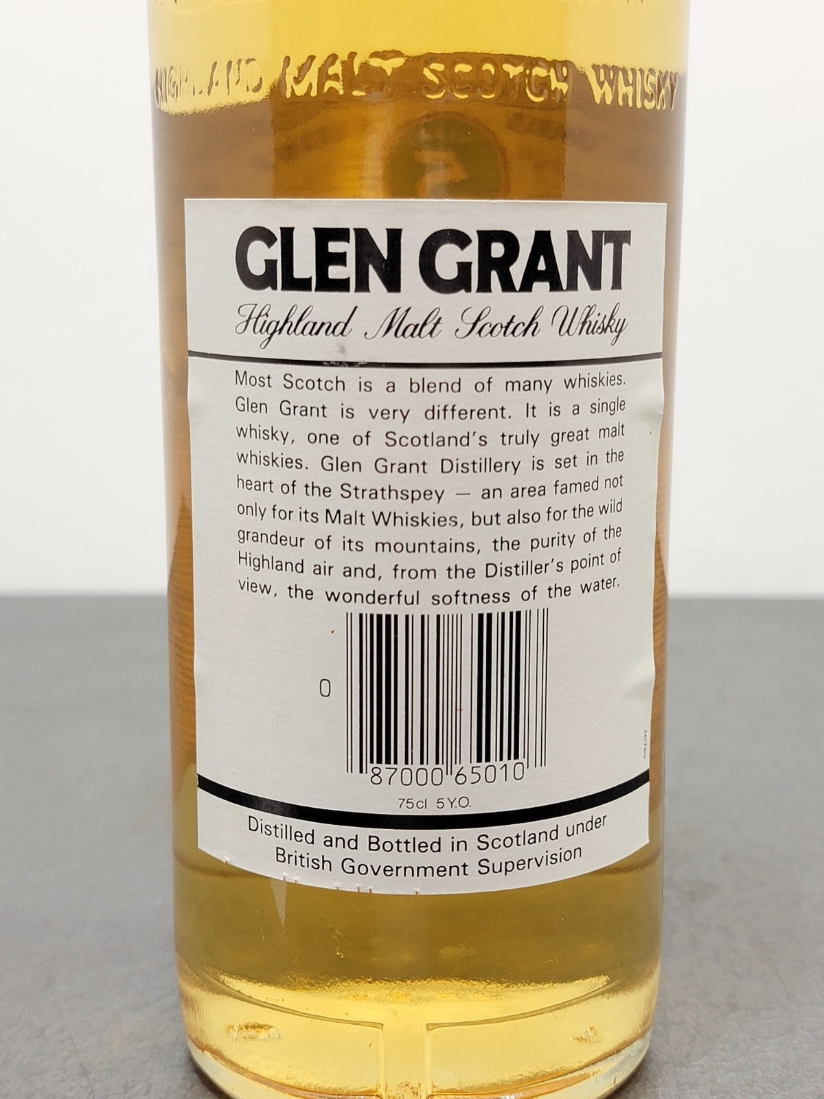 Glen Grant 5 years 1979 Highland Malt Scotch Whisky bott.75 cl 40%