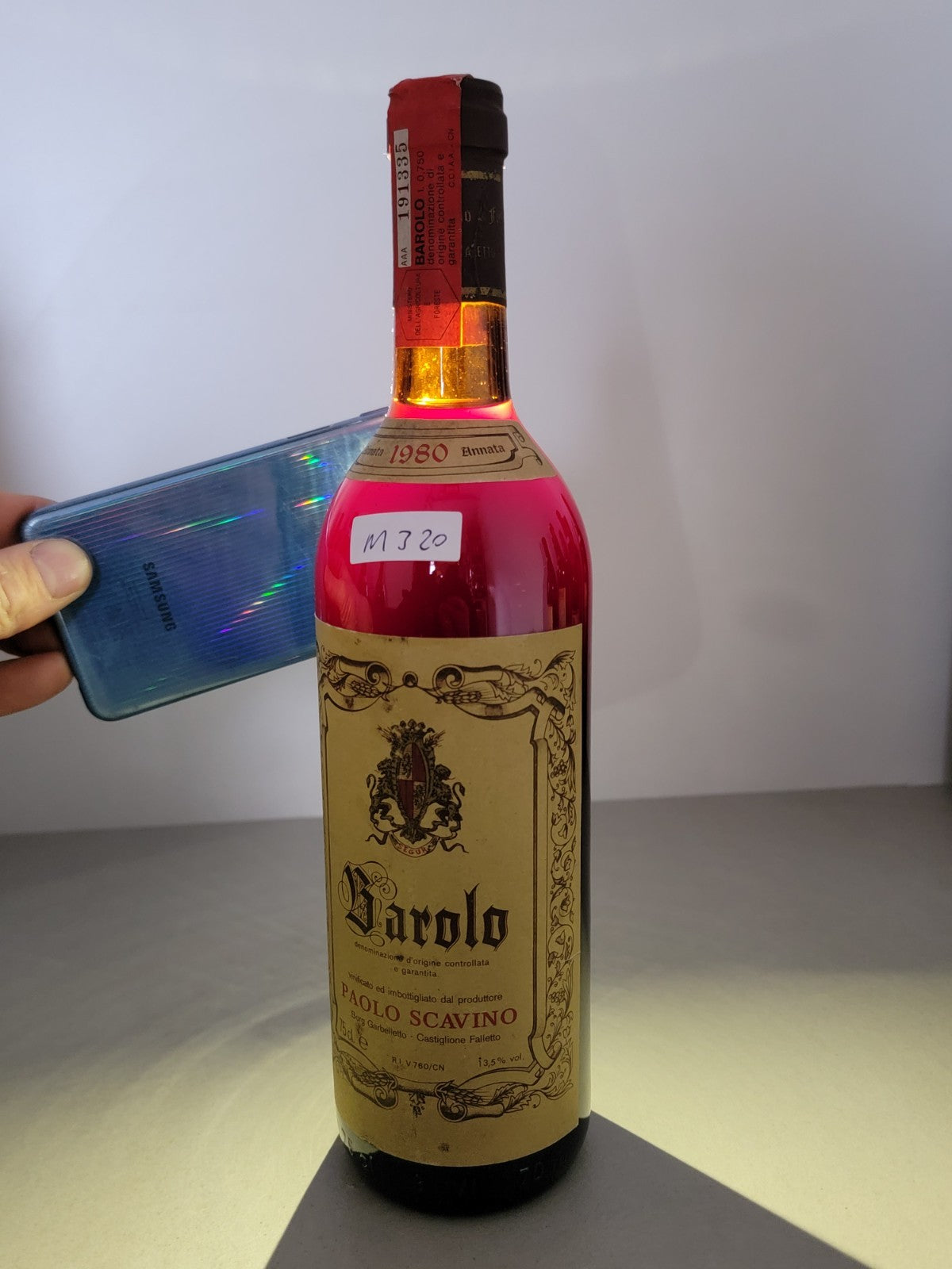 Barolo Paolo Scanavino 1980 Castiglione Falletto bott.75 cl 13,5%