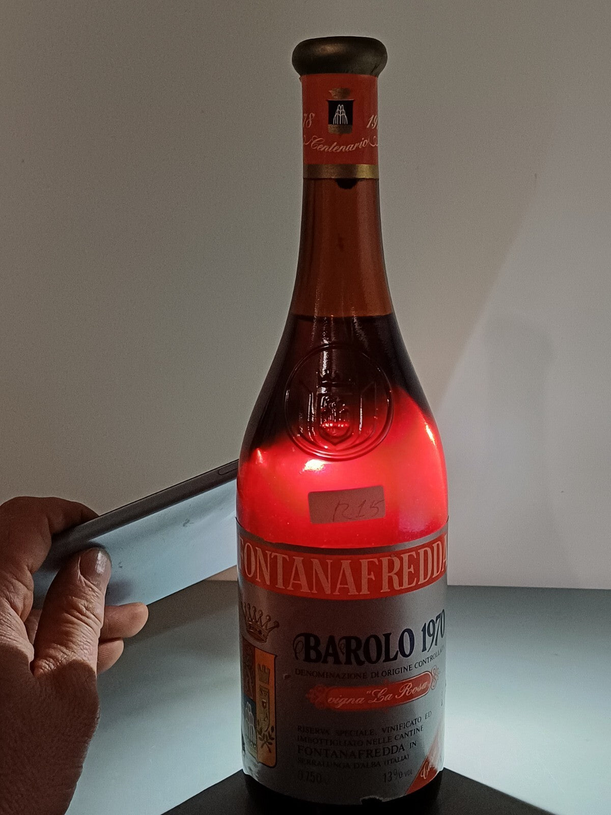 Barolo Fontanafredda Riserva Speciale 1970 Vigna La Rosa Centenario 75 cl 13%