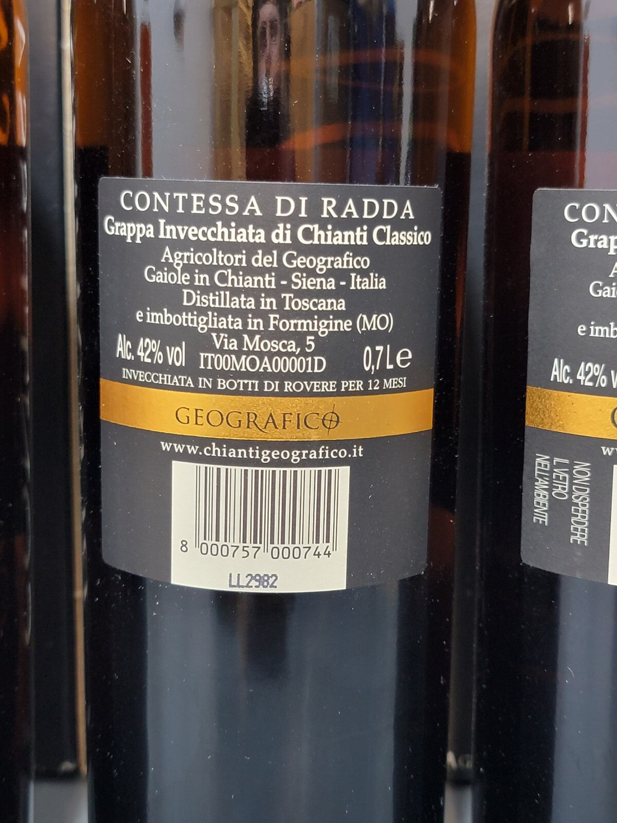 Grappa Invecchiata di Chianti Contessa di Radda bott. 70 cl