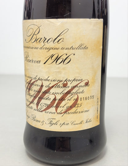 Barolo Bosca Riserva 1966 bott.72 Luigi Bosca cl 13.5%