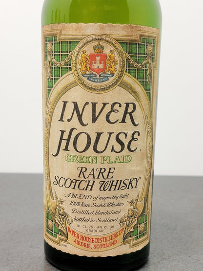 Whisky Inver House Green Plaid 1960s Rare Scotch Whisky bott.75 cl 40%