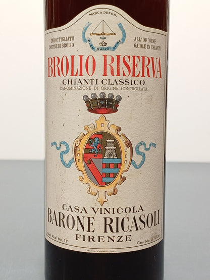 Vino 1958 Brolio Riserva Barone Ricasoli Chianti Classico bott.72 cl