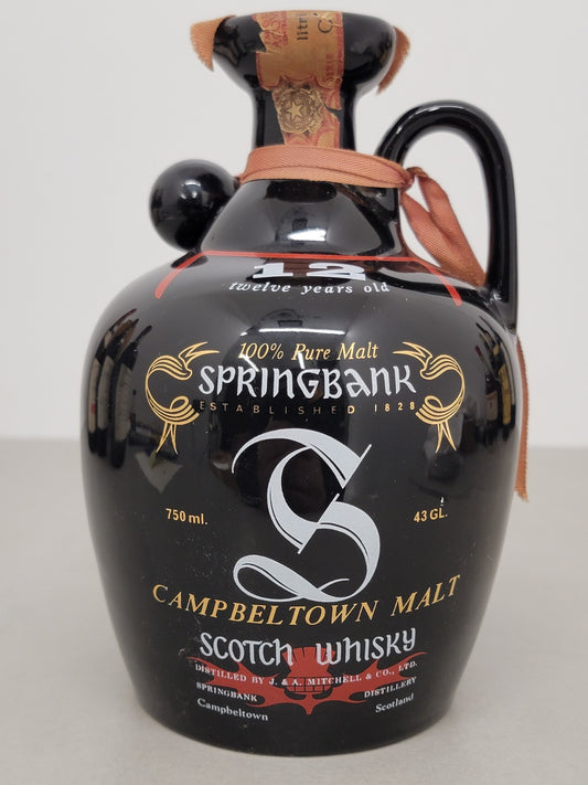Whisky Springbank 12 years 1980s Decanter Campbeltown Malt bott. 75 cl 43%