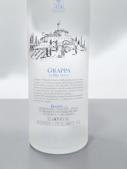Grappa di Brunello Banfi Anni 2000