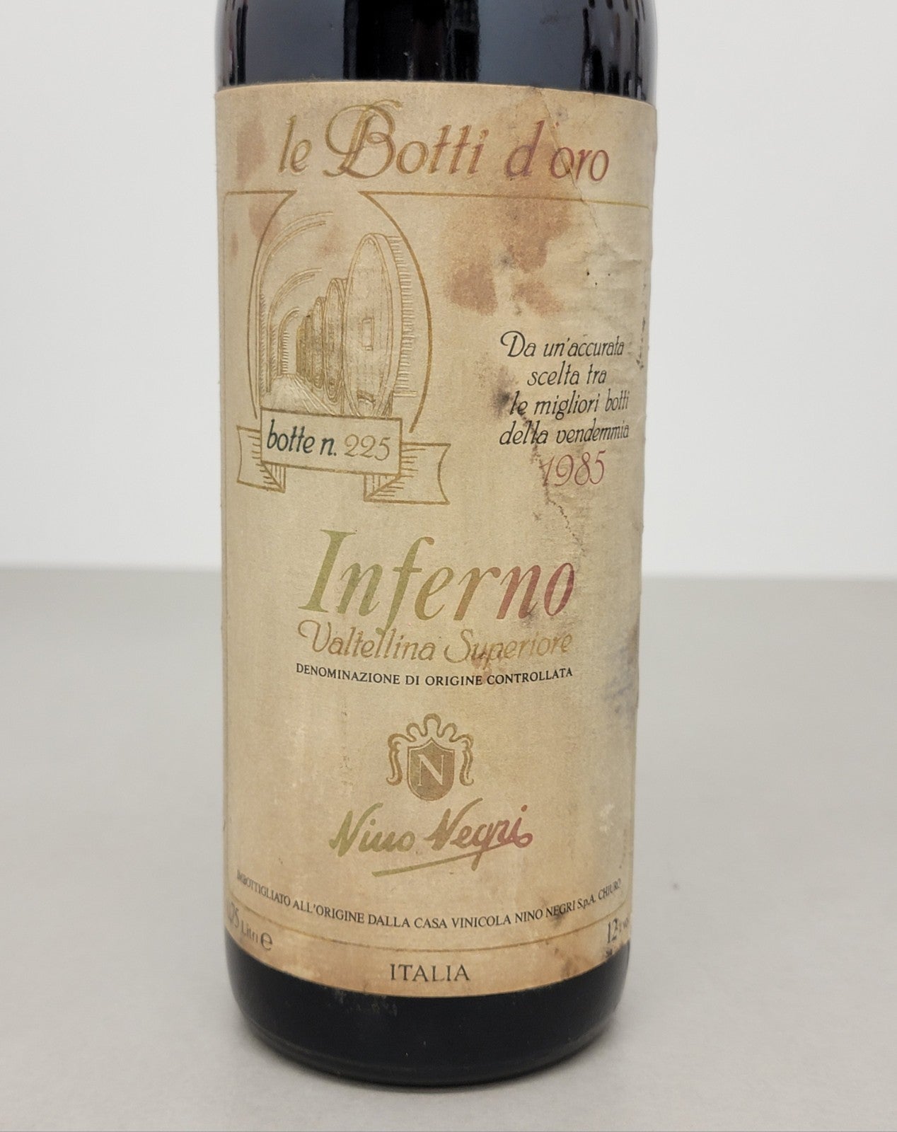 Inferno Nino Negri 1985 Le Botti D'oro Valtellina Superiore bott. 75 cl 12%