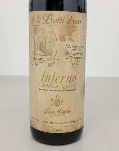 Inferno Nino Negri 1985 Le Botti D'oro Valtellina Superiore bott. 75 cl 12%