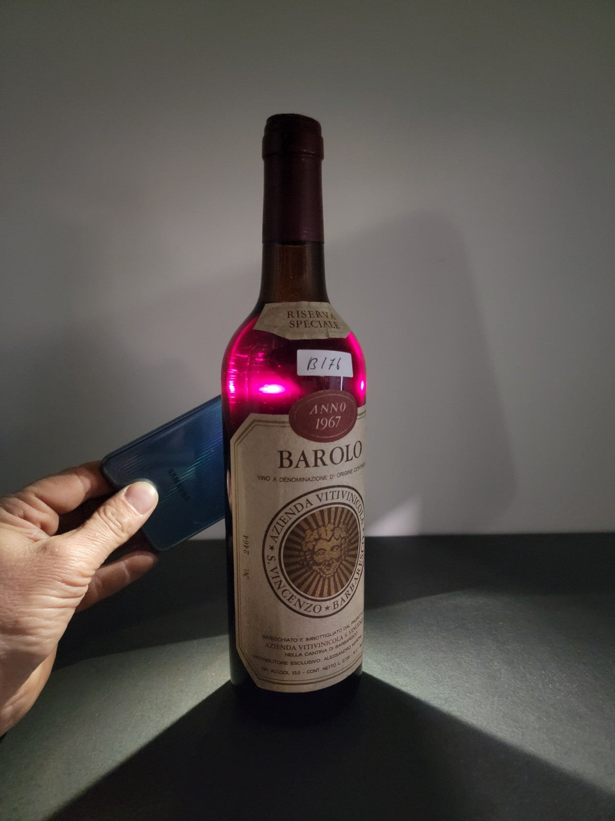 Barolo S. Vincenzo Riserva Speciale 1967 bott.72 cl 13.5%