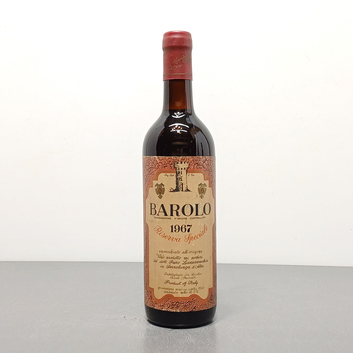 Barolo 1967 Riserva Speciale Cantine Lanzavecchia Serralunga D'Alba 72 cl 13.2%