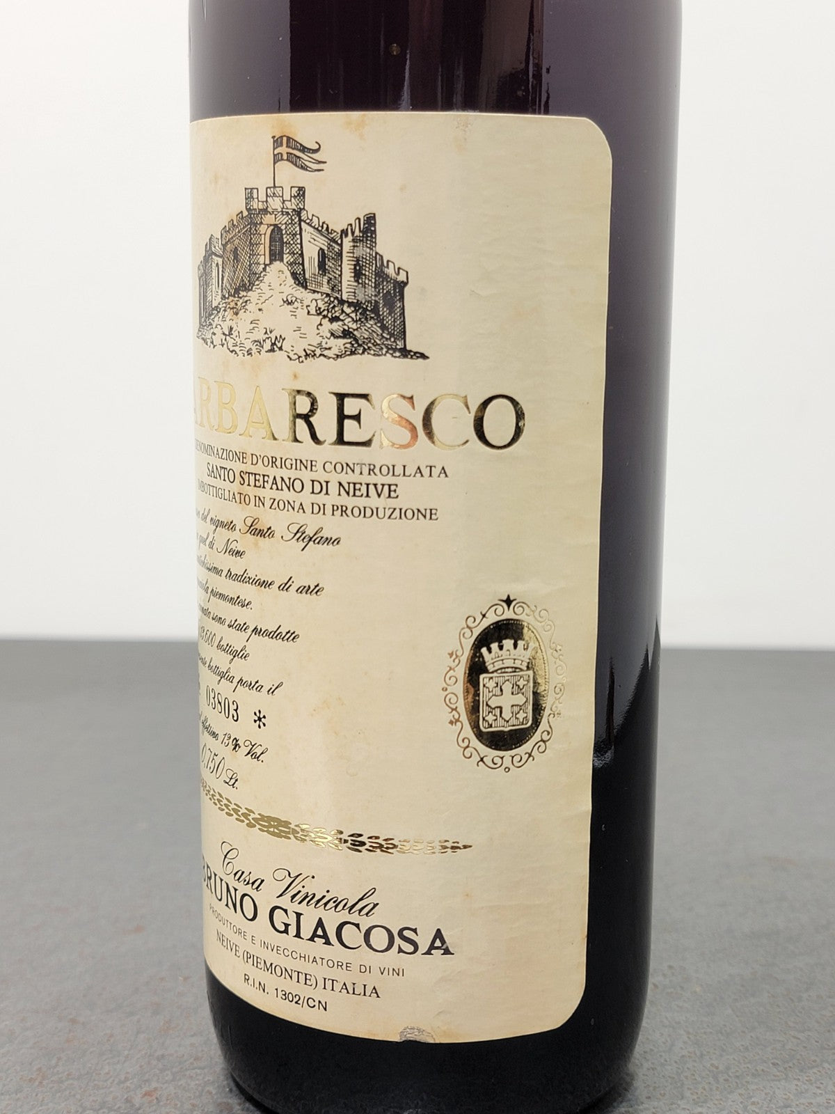 Barbaresco Bruno Giacosa 1976 Neive bott..75 cl 13%