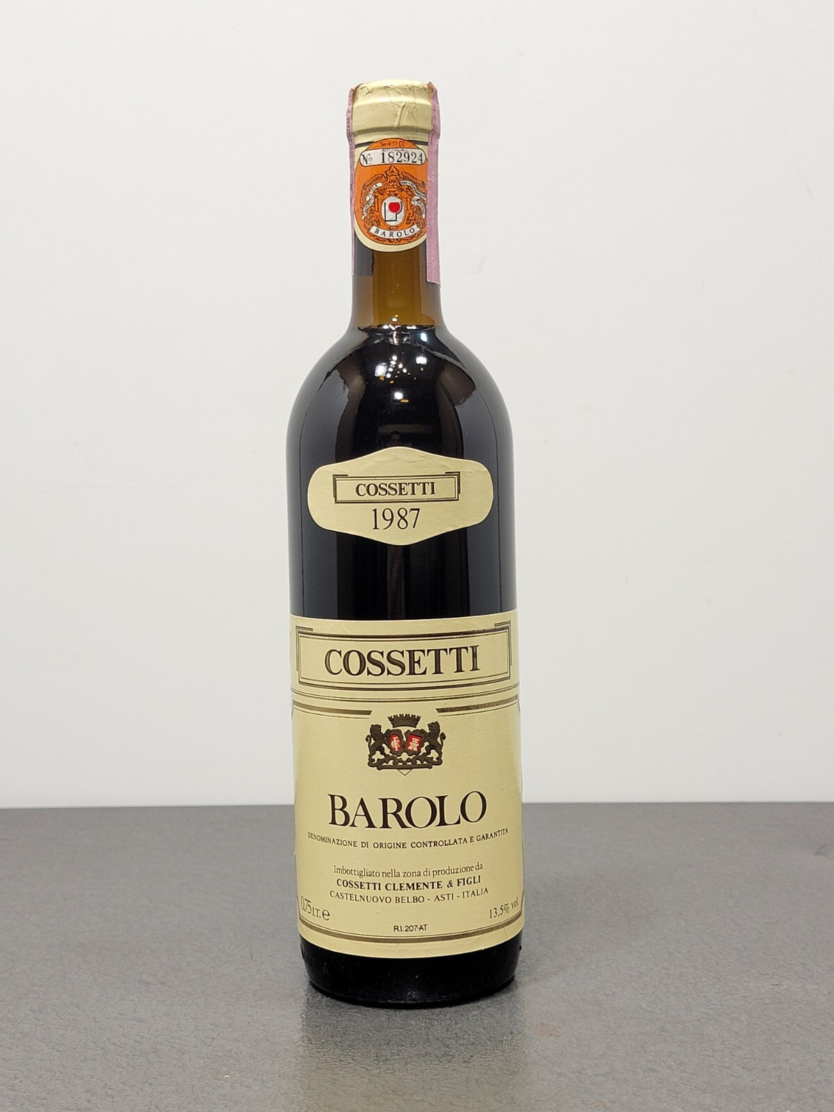Barolo Cossetti 1987 Clemente & Figli bott.75 cl 13.5%