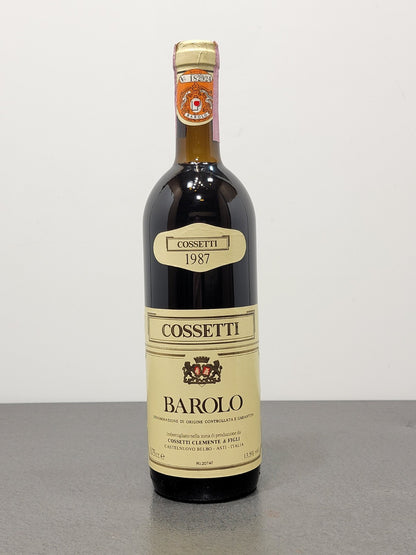 Barolo Cossetti 1987 Clemente & Figli bott.75 cl 13.5%