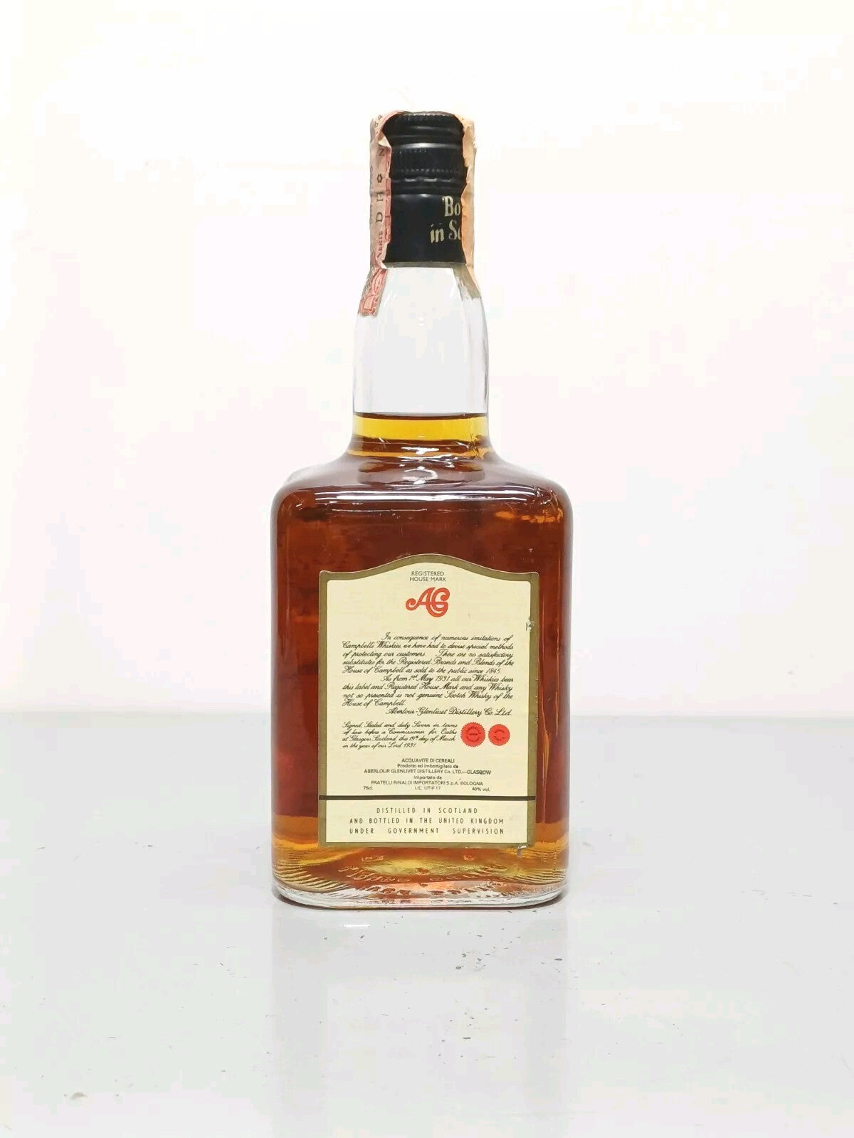 Aberlour Glenlivet 12 Years Old  Pure Malt Scotch Whisky anni 80 bott. 75 cl