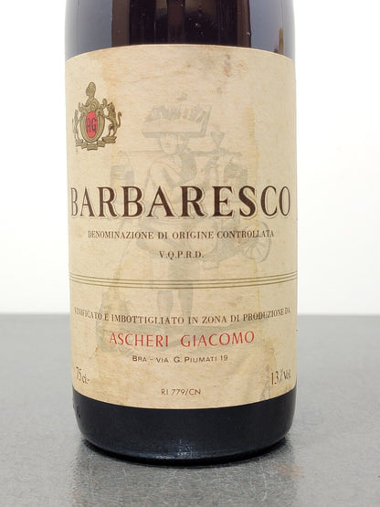 Barbaresco Ascheri Giacomo 1979  bott..75 cl 13%
