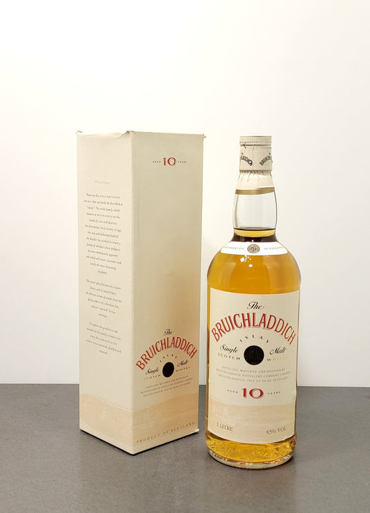Whisky Bruichladdich 10 years 1990s Islay Single Malt bott. 1 litro 43%