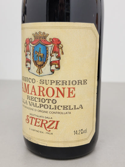 Amarone Sterzi 1978  Valpolicella Classico Superiore bott. 75 cl 14,2%