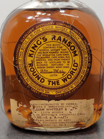 Whisky King's Ransom 1960s William Whiteley Glenforres Glenlivet Blend 75 cl 43%