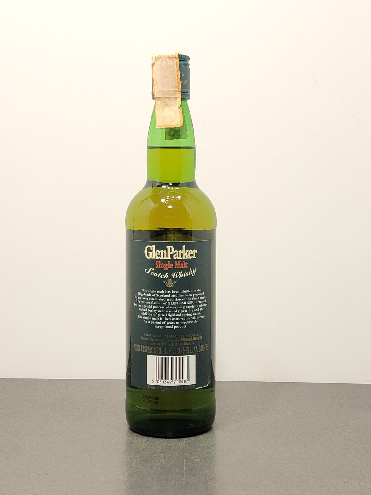 Whisky Glen Parker 1980s Single Malt Scotch Whisky bott.70 cl 40%