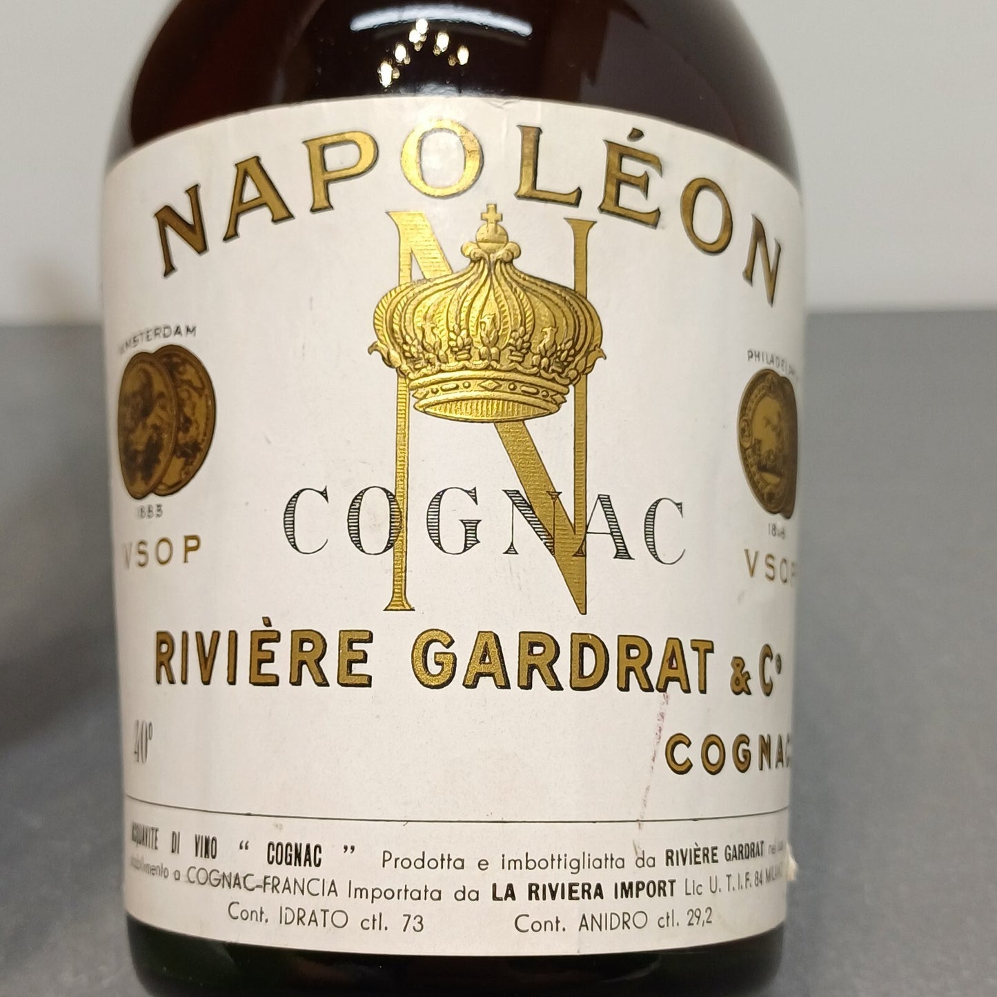 Cognac Napoleon Riviere Gardrat 1960s V.S.O.P bott.73 cl 40%