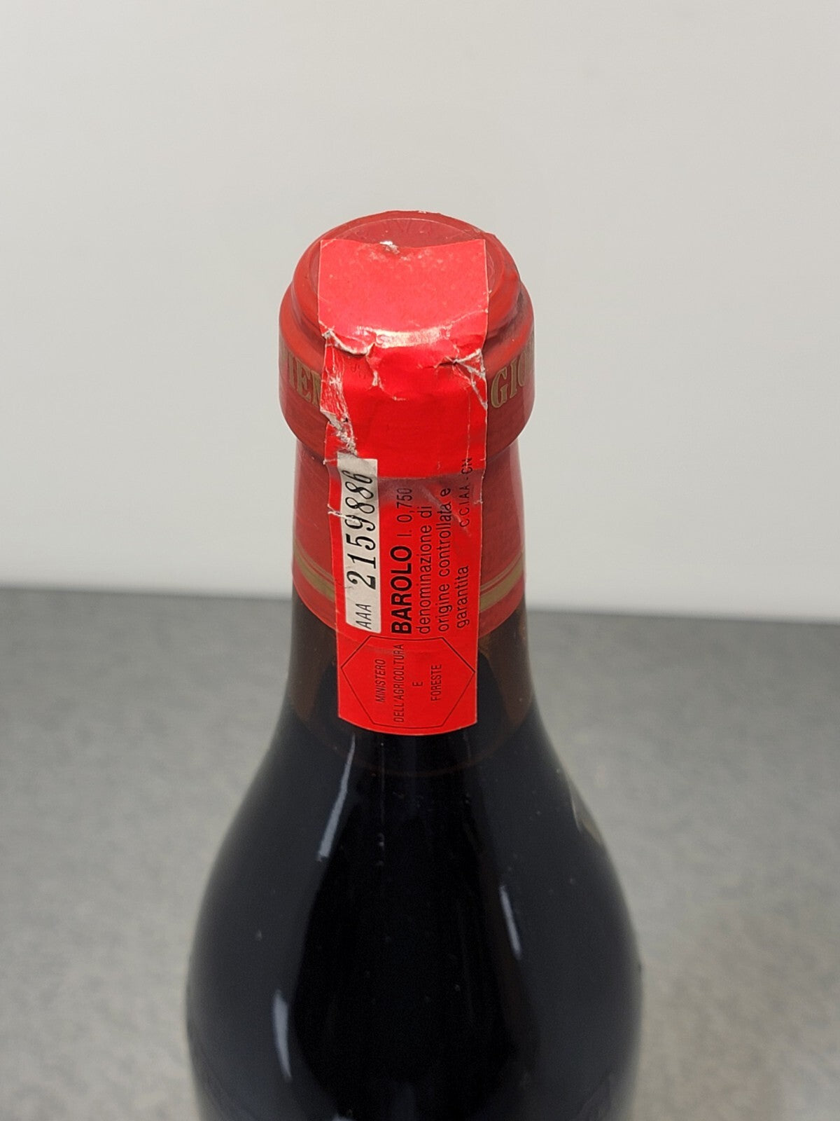 Barolo Giordano 1980 bott. 75 cl 13%