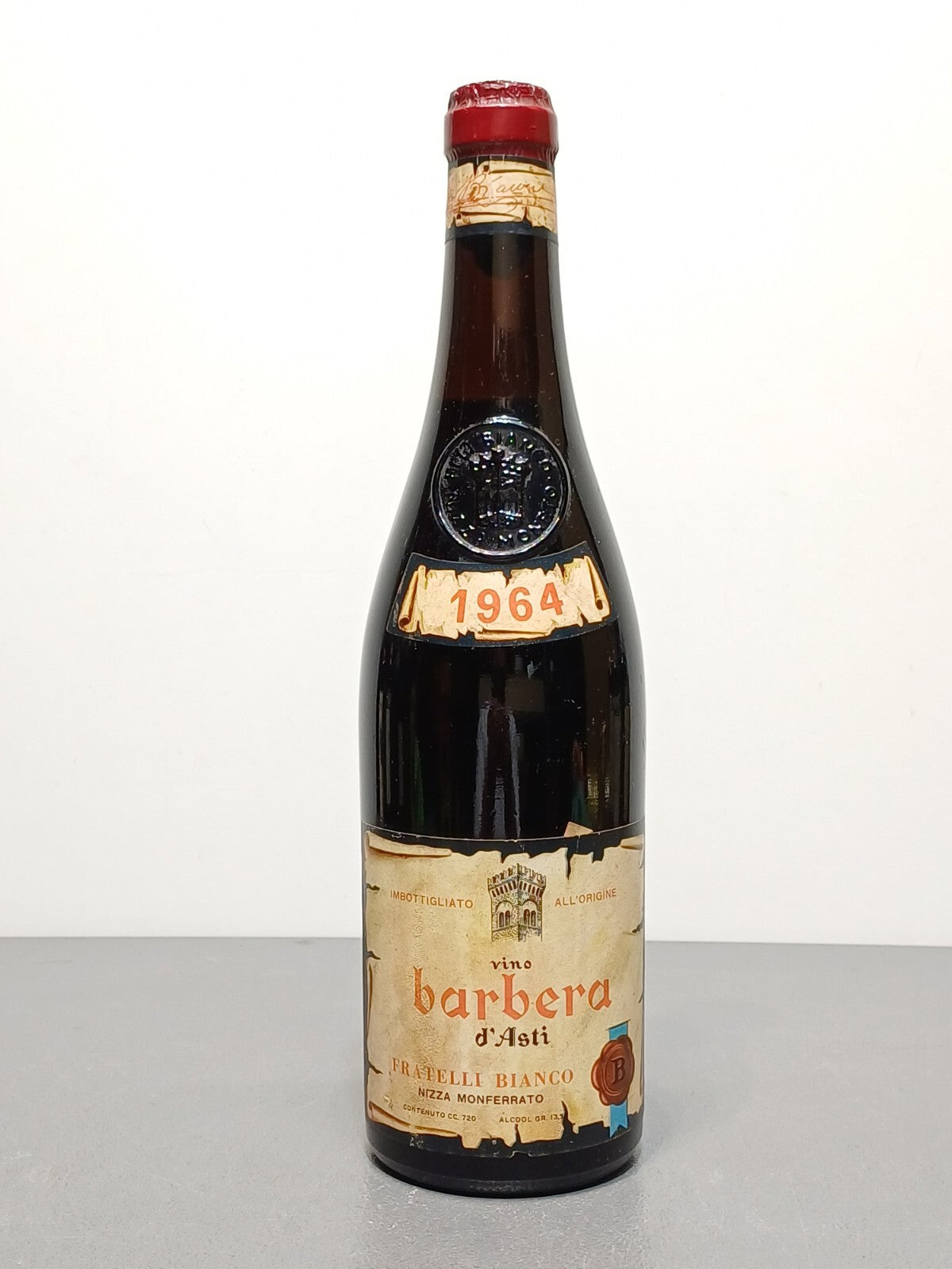 Barbera d'Asti 1964 Fratelli Bianco Nizza Monferrato bott.72 cl