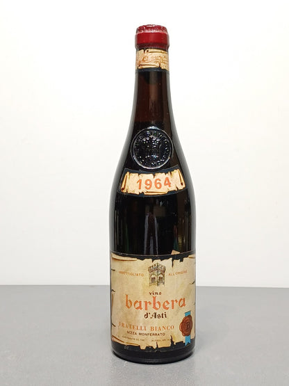 Barbera d'Asti 1964 Fratelli Bianco Nizza Monferrato bott.72 cl