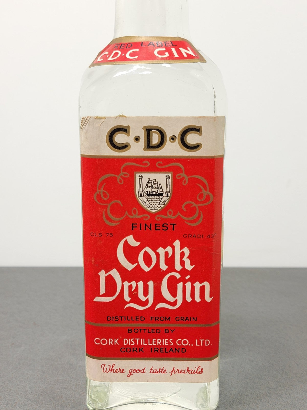 Dry Gin Cork Red Label 1960s bott.75 cl 43%