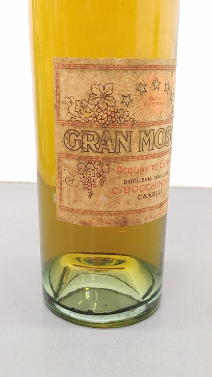 Grappa 193344 Gran Moscato Canelli Acquavite Extra Bocchino botte. 100cl