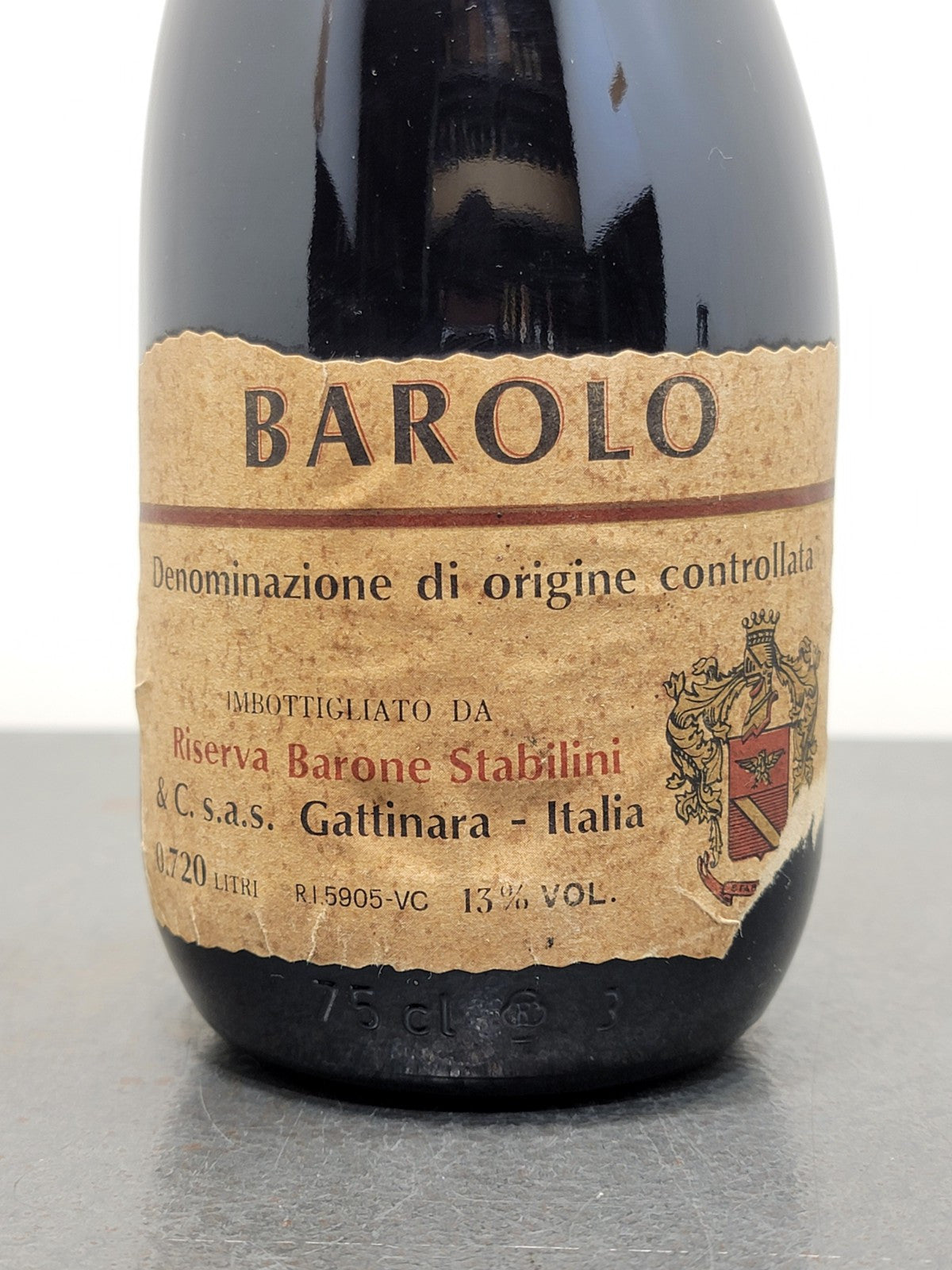 Barolo Barone Stabilini Riserva 1975 bott. 72 cl 13%
