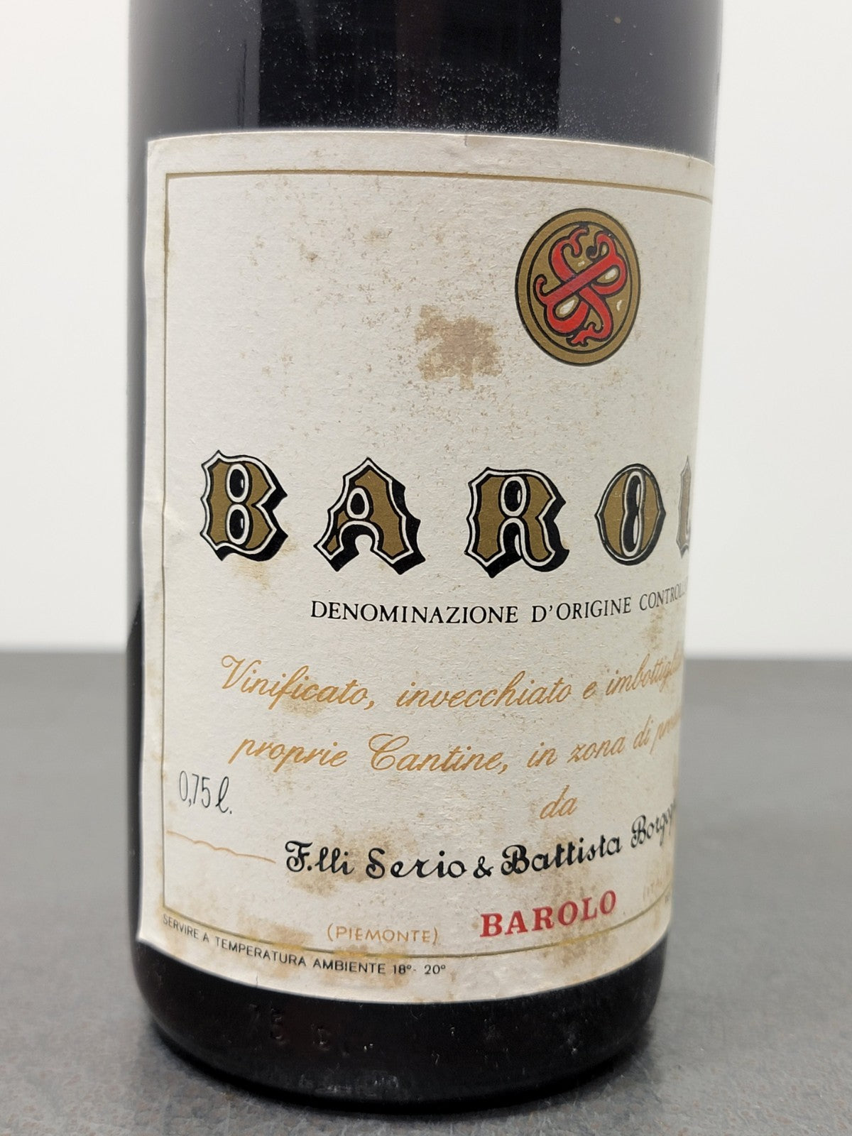 Barolo F.lli Serio & Battista Borgogno 1976 Riserva bott.75 cl 13 %