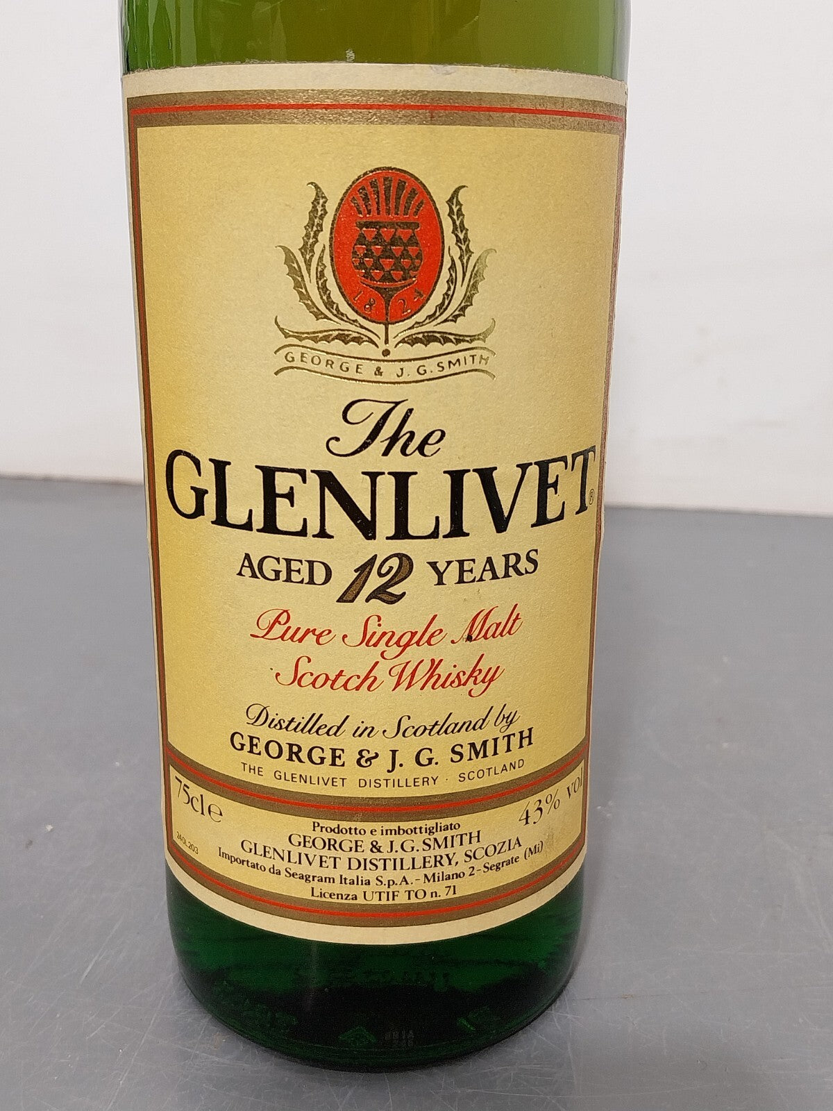 Glenlivet 12 years 1980s Pure Single Malt George J. G. Smith bott.75 cl 43 %