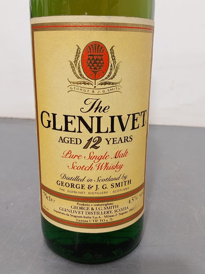 Glenlivet 12 years 1980s Pure Single Malt George J. G. Smith bott.75 cl 43 %