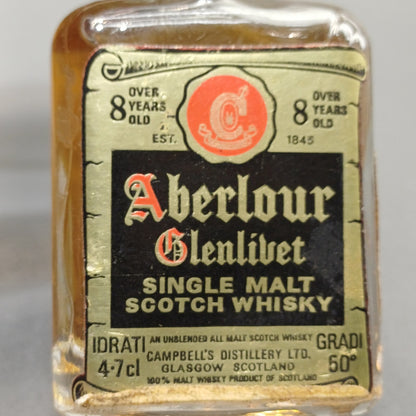 Aberlour Glenlivet 8 Years Old Mignon Single Malt Scotch Whisky bott. 4.7 cl 50%